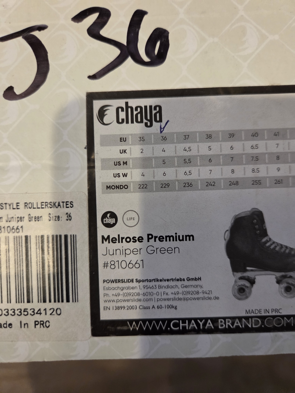 Melrose Premium Roller Skates - Juniper Green